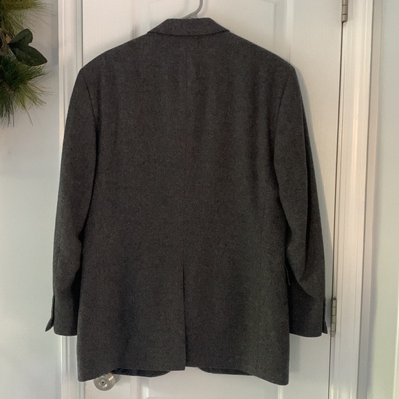 Jos A Bank 100% Camel‎ Hair Blazer size 40 Regular gray two buttons - Picture 16 of 16